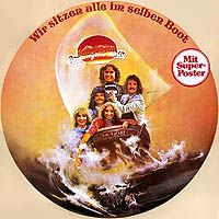 album cover with sticker