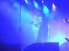 on stage