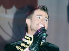 on stage
